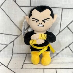 CultureFly DC Shazam Black Adam‎ Mini Plush 7" Black Yellow World's Finest Toy